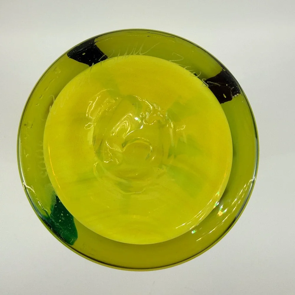 HTF Blenko 2704 Opaque Cylinder Vase Double Signed Richard Blenko 2005 - Picture 7 of 11